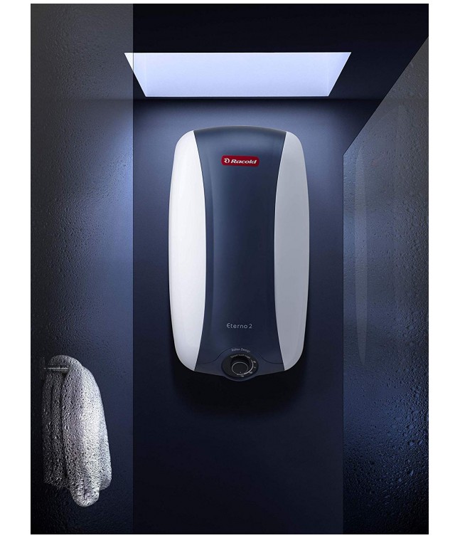 Racold Eterno 2 15 Liter 2KW Storage Water Heater (White with Metallic Blue  Strip)-Purchasekaro.com | India`s Emerging Online Shopping Website